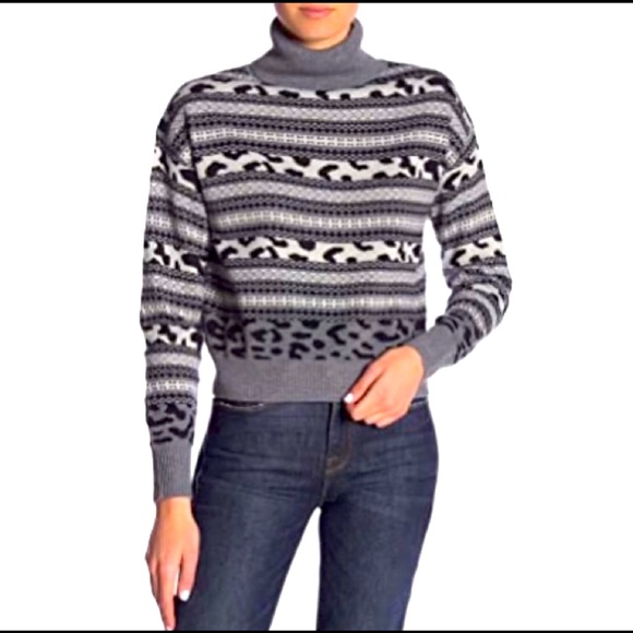 JOHN & JENN | GREY & BLACK TURTLENECK - M - Picture 2 of 15